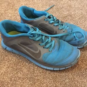 Blue Nike Running shoes